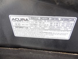 2012 ACURA TL GRAY 3.5 AT 2WD A20207